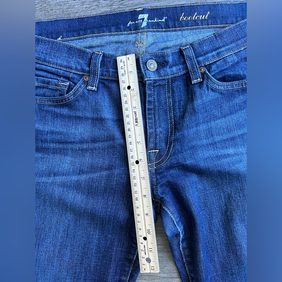 7 for All Mankind Medium Wash Flynt Bootcut Jeans Women's - Size 31 - Picture 3 of 4